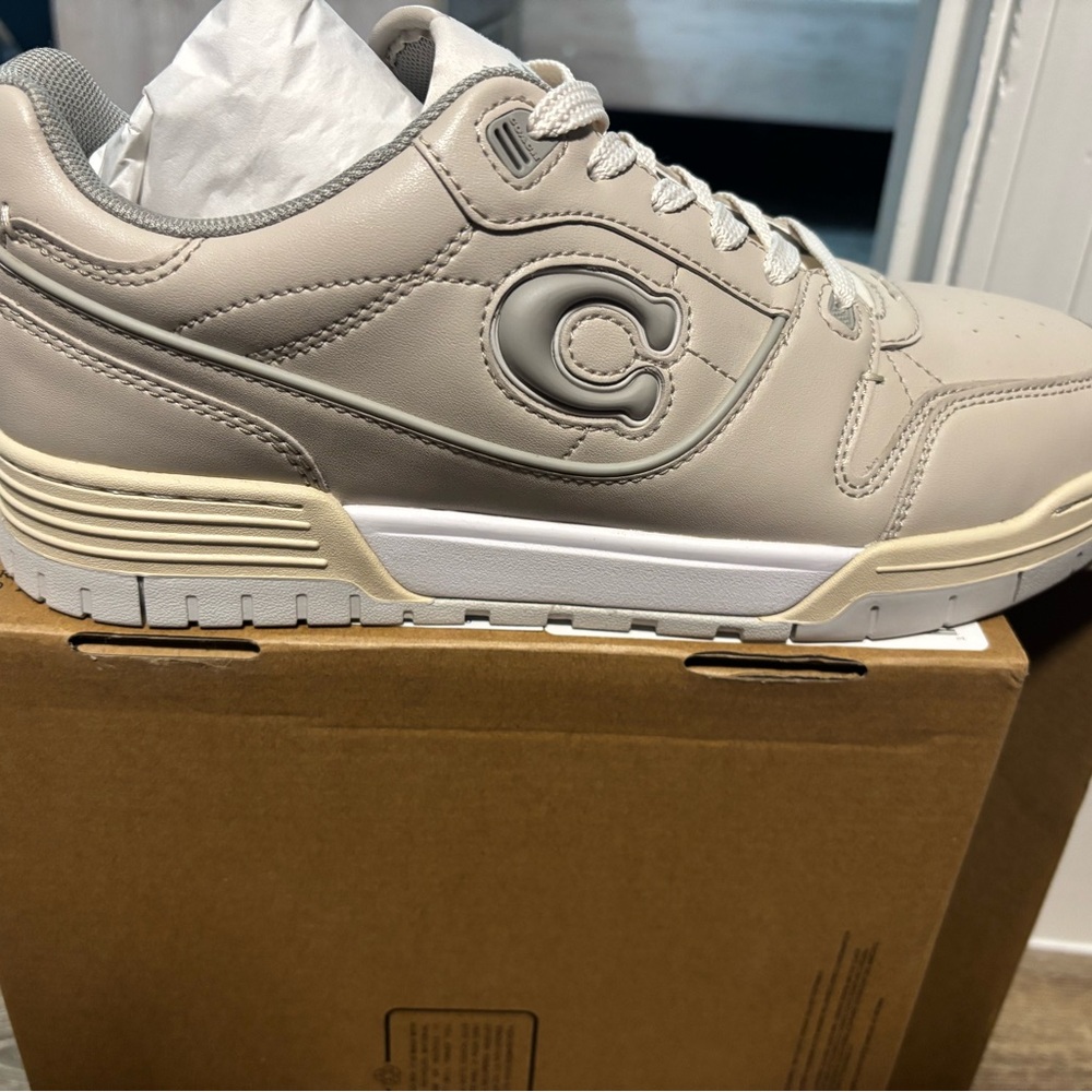 Coach Steam Multi Soho Sneaker Box Label — Tan and Black
